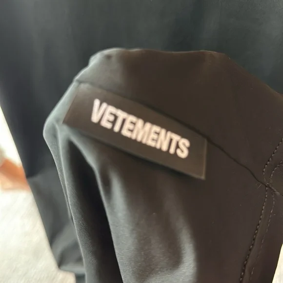 Vetements high neck glove mini dress